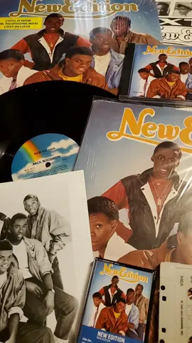 NEW EDITION,  NEW EDITION.  Happy 41st Anniversary  @New Edition Official  ❤️ 💖  #NewEdition #CoolItNow #MrTelephoneMan #LostInLove #MySecret #KindaGirlsWeLike #Boston #BostonMa #BostonBoys #80sVinyl #80sMusic #80sClassic #80sMusicCollector #80sMusicCollection #80s #GenX #VinylCheck #VinylTok #VinylGram 