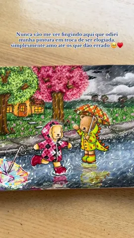 Amo todos ♥️🫶🏻  #bobbiegoods #bobbiegoodscoloringbook #cozyfriends #cocowyo #ideiasdesenhos #posca #livrodecolorir  #ohuhu #urso #chuva #rain #lluvia #tutorial 