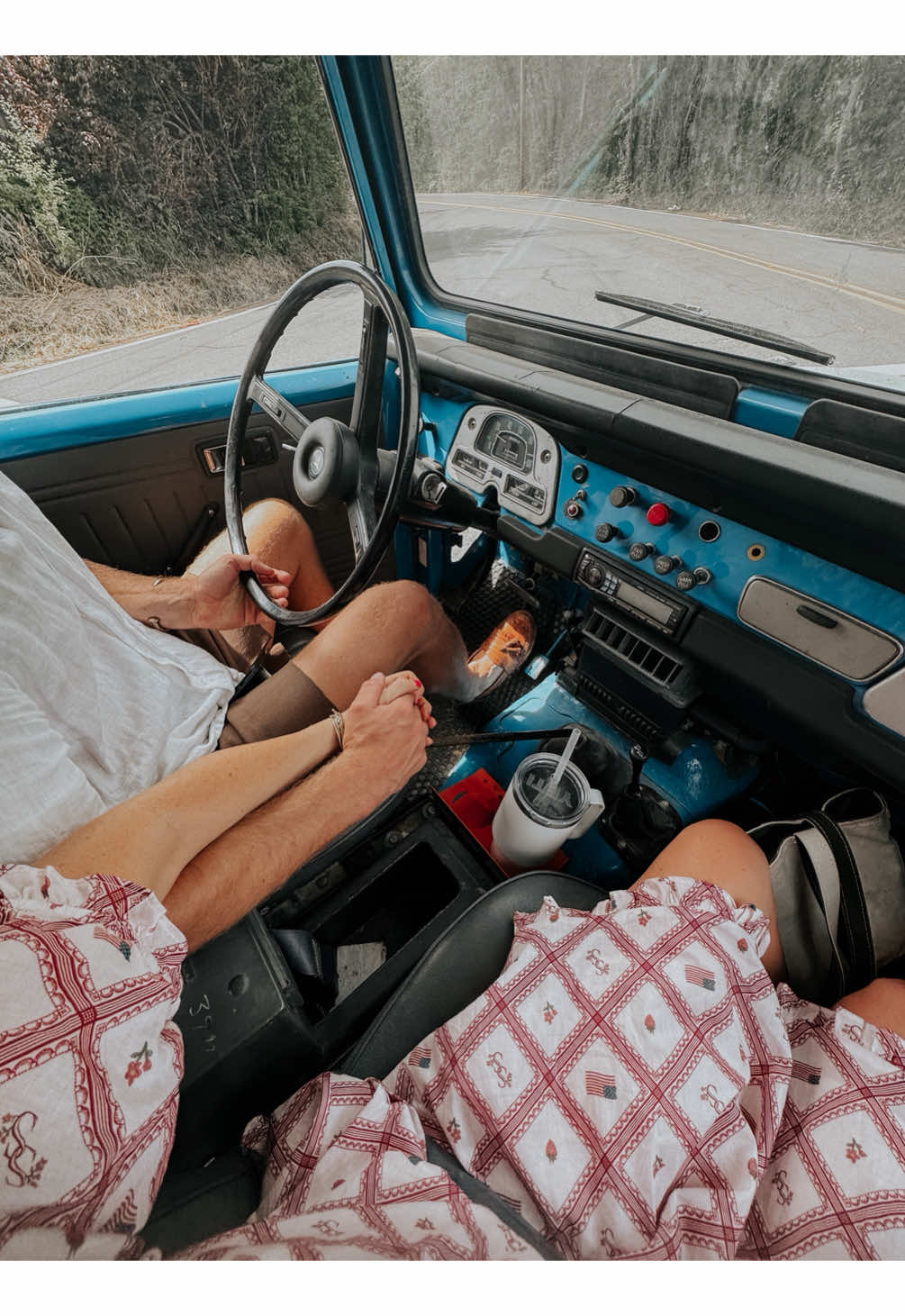 Forever holding hands and shifting gears with you😘 #marriage #weddingday #lovestory #countrymusic #landcruiser #marriagegoals 