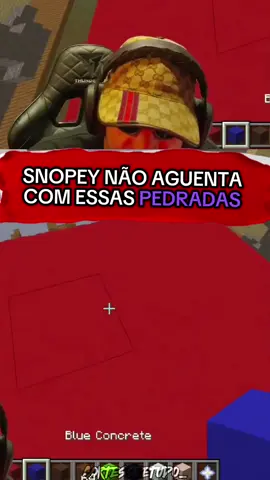 COM ESSAS PEDRADA O SNOPEY NAO AGUENTA #snopey#snopeyclips#fy#Minecraft 