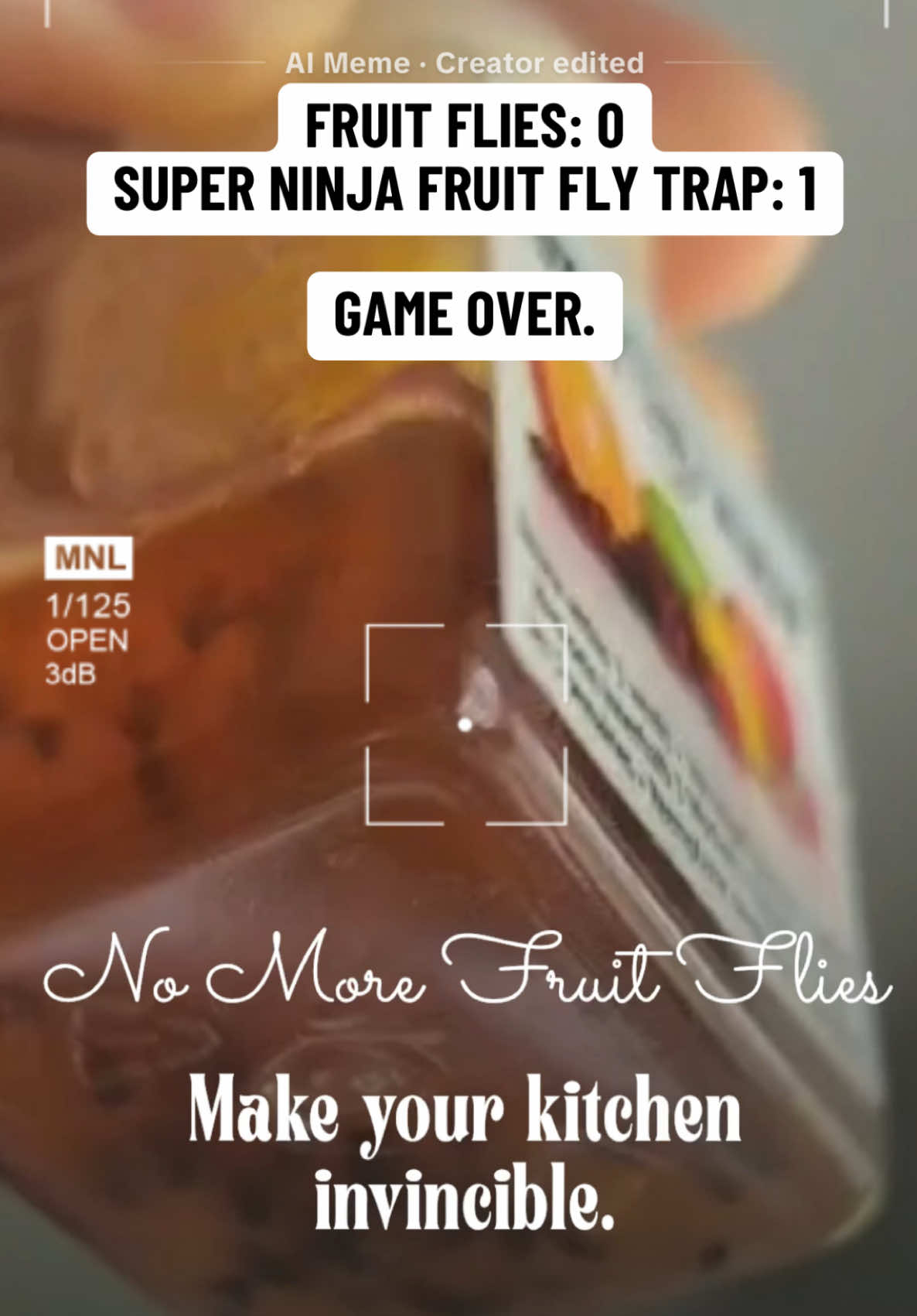 Tired of gnats and fruit flies winning? Victory starts with this super ninja fruit fly trap. Game over indeed.  Here’s a hashtag stack in paragraph format — optimized for people who are tired of dealing with fruit flies and are ready to spend on a solution: #FruitFlyTrap #HomeEssentials #CleanKitchenVibes #ByeFruitFlies #SmartHomeFinds #AdultingWin #AmazonMustHaves #FlyFreeLiving #KitchenGoals #ProblemSolved #HomeUpgrade #OrganizedAndClean #TidyHomeLife #KitchenFix #nomoreflies #dealsforyoudays #ttslevelup @Super Ninja 