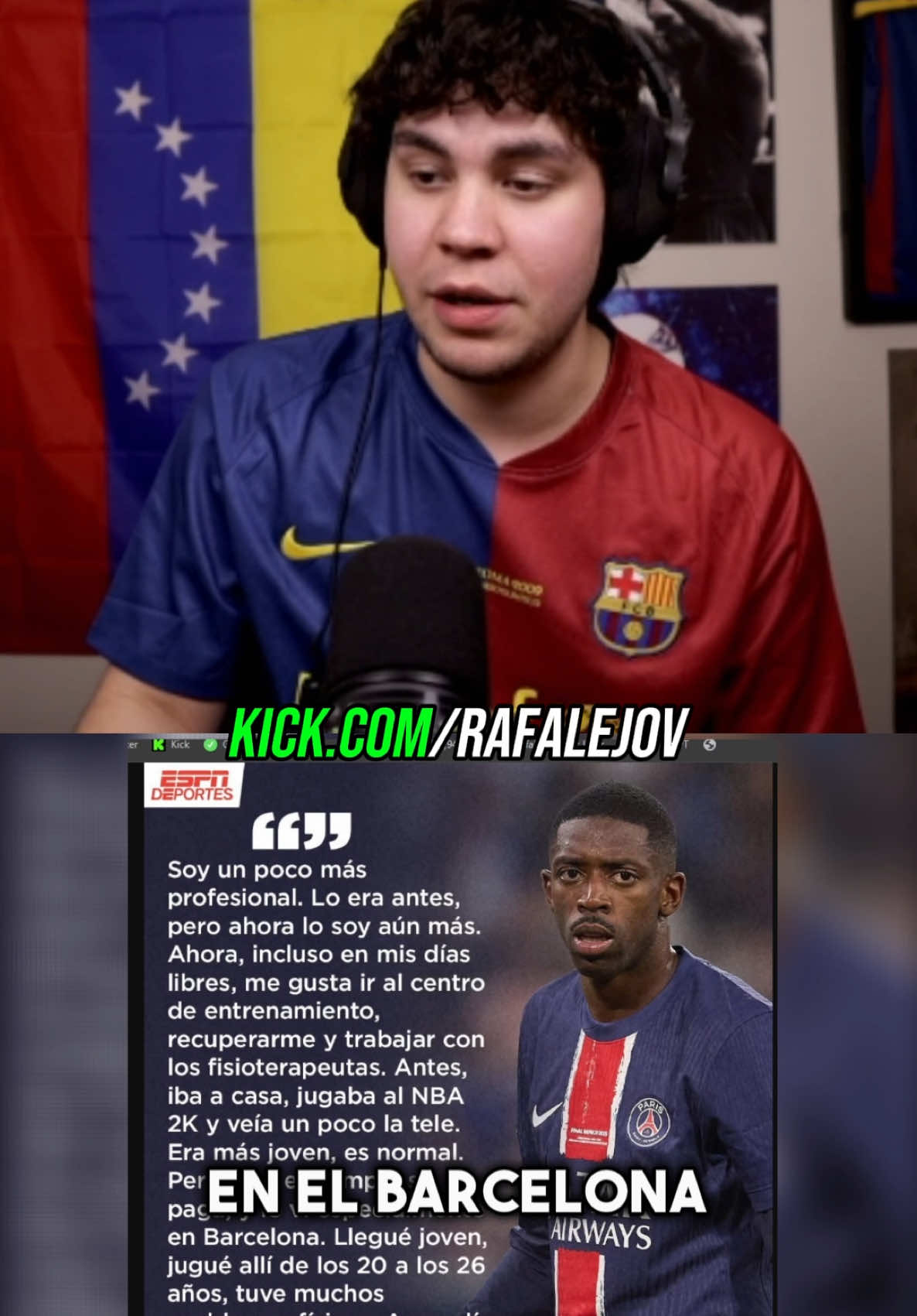 Dembele se hizo profesional cuando salió del Barcelona 😎 #dembele #fcbarcelona #barcelona #psg #mundialdeclubes 