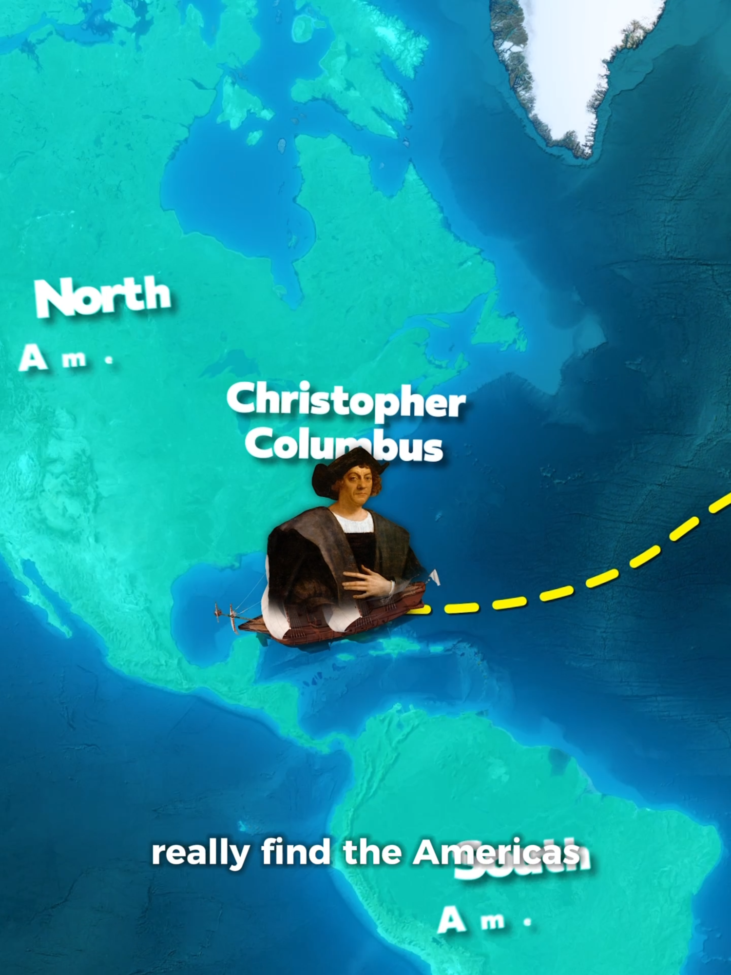 How Columbus Really Found the Americas 🚢 #columbus #americas #america #map #maps #history #story #fyp #reels #amazing #geography #stories #learn #learning #usa