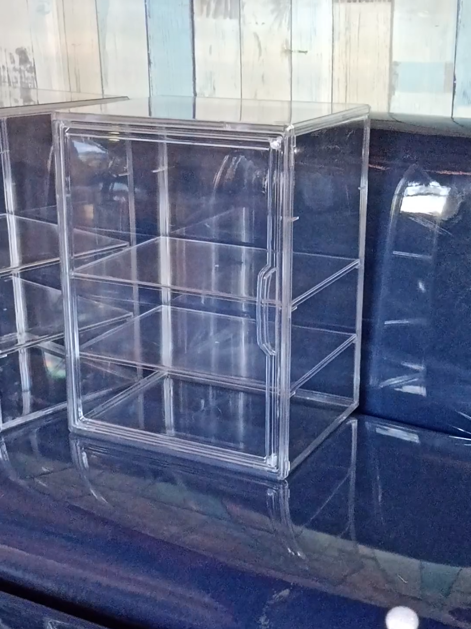 acrylic display organizer box  transparent acrylic display box  #displaybox #displayorganizer #acrylicbox #fyp #tiktokvideo 