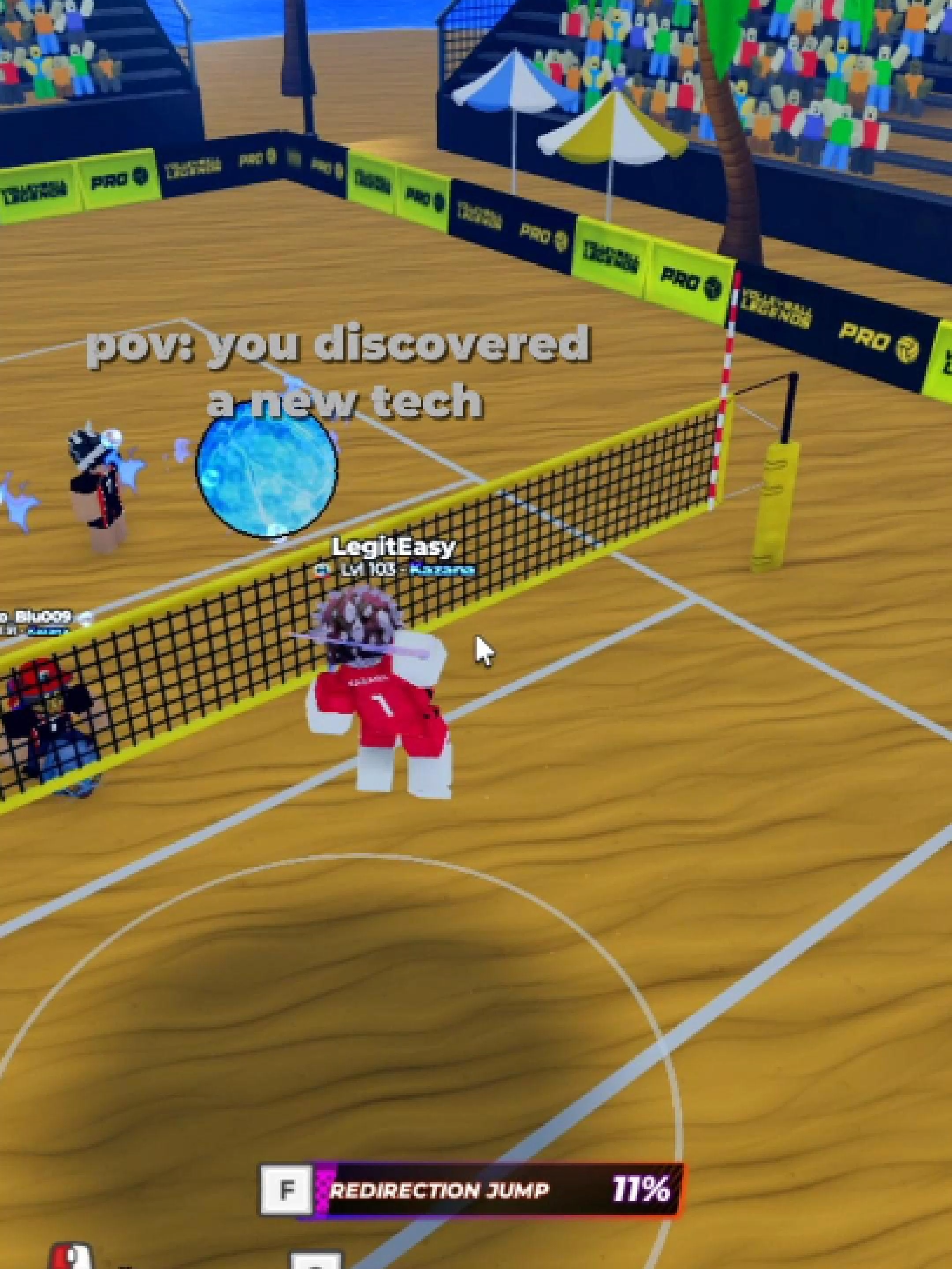 lowkey hella fun to use | tutorial? #volleyball #volleyballlegends #robloxedits #robloxgames #robloxfyp #anime #animeedits