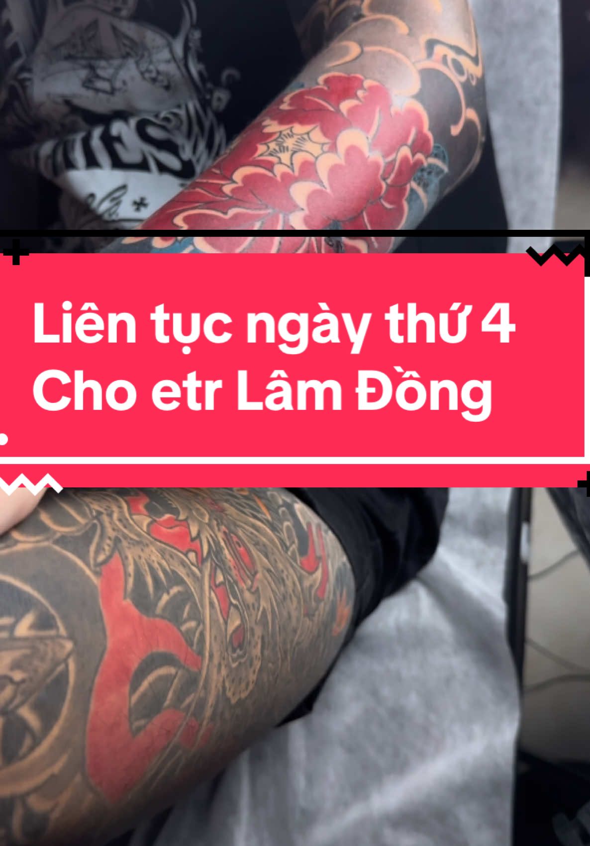 Ngày thứ 4 cho etr Lâm Đồng..e chịu đau qá giỏi..ae cùng chờ đón kết quả của tiệm em nha🥰🔥🔥 #xamhinhnghethuat #hoangtrinhtattoo #tattoodaklak 