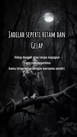 Hitam & Gelap  tidak pernah terpahami  dan tidak pernah meminta untuk di warnai .
