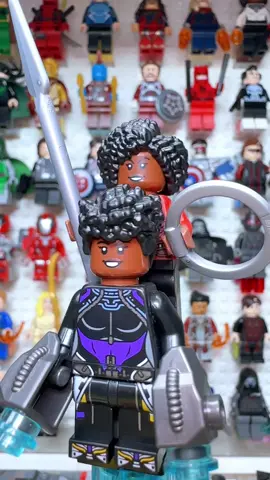Minifigures Nakia & Shuri #lego #marvel #blackpanther #minifigure #mohinh #dochoi #viral #fyp #xuhuong 