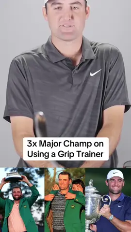 There’s still hope for your grip 😂 listen to Scotty talk about his grip trainer #golf #golftiktok #golfer #golftok #golfgrip #golftraining #golftips #swingtips #golfswing 