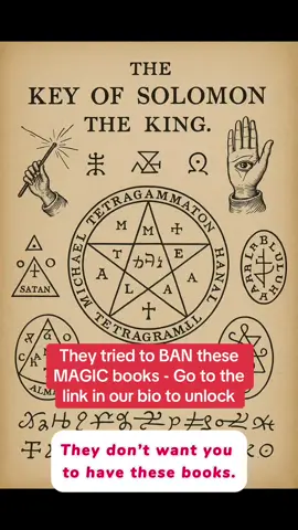 🪄 They tried to BAN these MAGIC books Now you can download them all — for a limited time. ➡️ Click the link in our bio + comment “magic” to unlock a FREE book.                                                        #magic #magick #ancientmagicbooks #occultphilosophy 