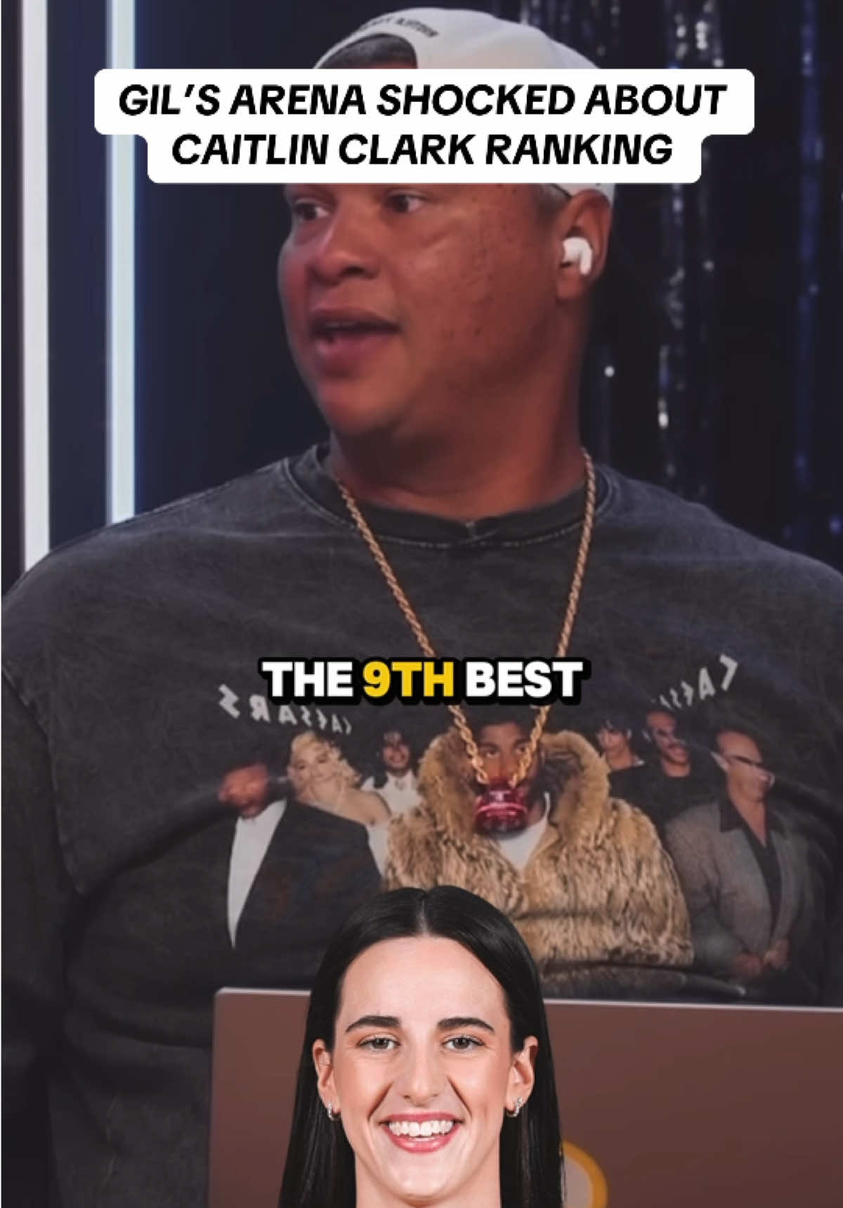 Gil’s Arena Shocked About Caitlin Clark’s Ranking 😮‍💨 #NBA #fyp #foryou #podcast #viral #funny #explore #gilbertarenas #caitlinclark 