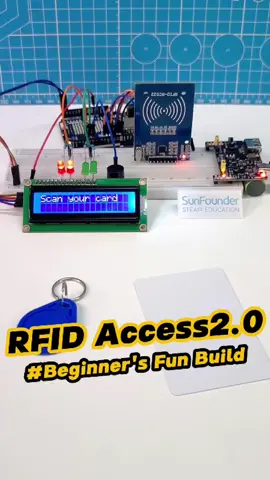 Arduino Door Lock Simulation with RFID & LCD 🔐 #arduino   #engineering   #electronics   #arduinoproject   #electricalengineer   #arduinobeginner   #sunfounder   #programming