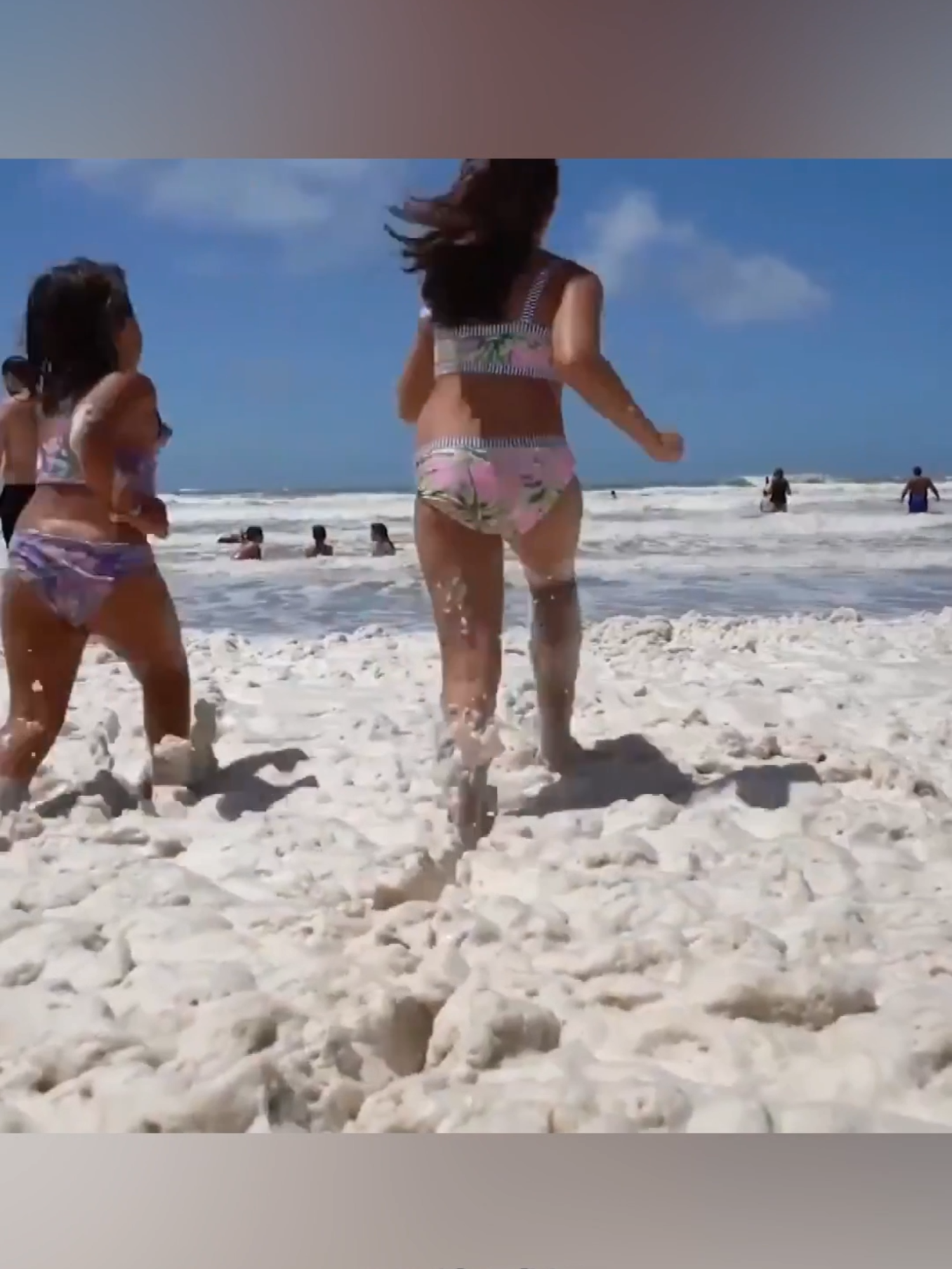 Why You Should NEVER Swim in Ocean Foam! #OceanFacts #DangerousWaters #DidYouKnow #SeaFoam #StaySafe #TikTokViral #ForYou #ViralVideo #OceanWarning #MindBlown