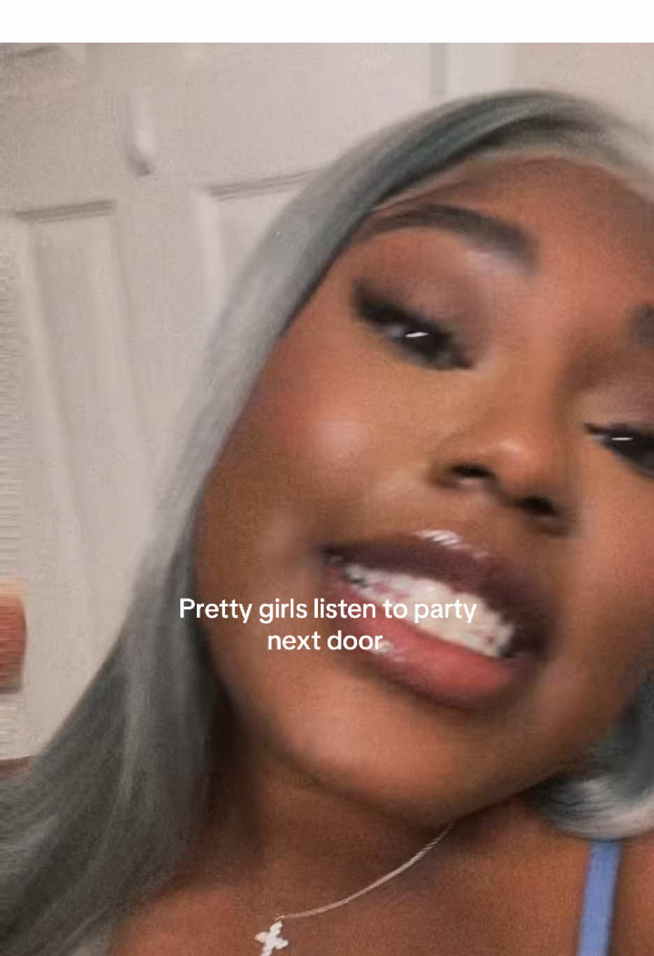 Truth be told I deadass did this video like 10x 😭🤣 #partynextdoor #pnd #prettygirls #silverhair #silverhairdontcare 
