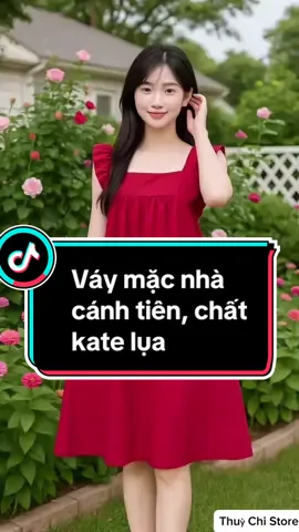 Váy mặc nhà cánh tiên, chất vải kate lụa mềm mại. #vayxinh #thoitrangnu #xuhuong #viral #thinhhanh 