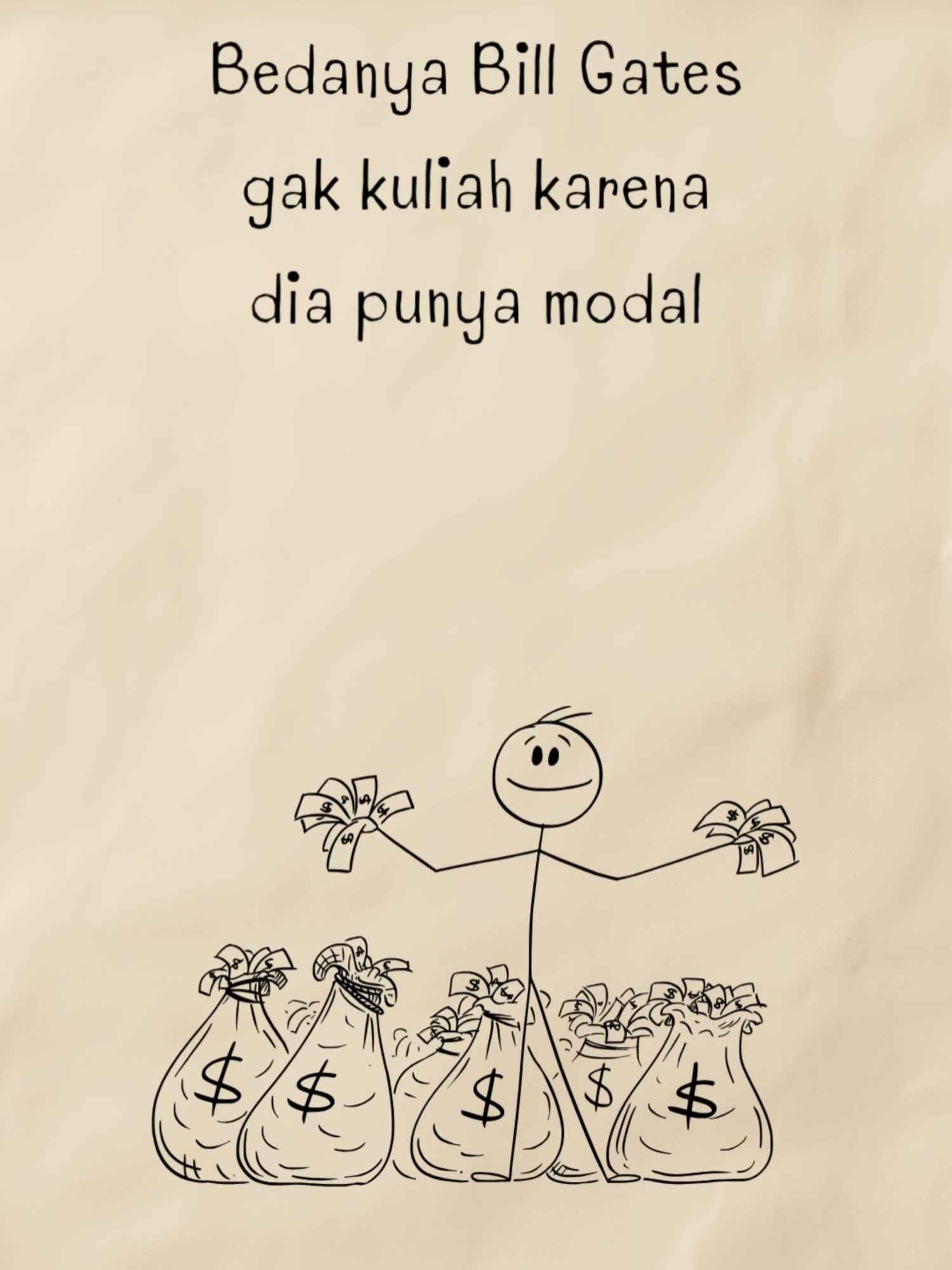 Orang Kaya Nggak Kuliah, Orang Miskin Nggak Kuliah Bedanya #miskin #kerjakeras #motivasihidup #quotesgram #quotesdaily#motivasihidup
