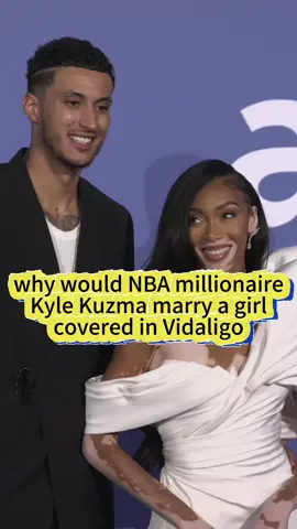 Why Did NBA Millionaire Kyle Kuzma Marry a Woman with Vitiligo#fyp #NBA #kylekuzma #winnie #Love #us