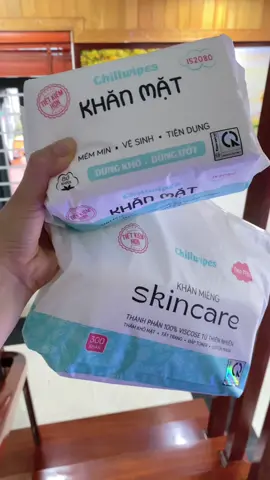 Muốn da hết mụn, sạch đẹp thì nên dùng khăn mặt 1 lần #khanmatkho #khanmatdungmotlan #chillwipes #chamsocda #lamdep 