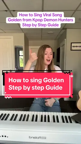 How to sing Golden, step by step guide! #vocalcoach #golden #huntrix #kpopdemonhunters #howtosing #netflix #sony #highnotes #vocalcoachreacts 