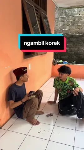 alhamdulillah kaga ilang korek gua  #katababa