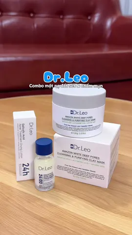 Combo hỗ trợ sạch mụn Dr.Leo 🌟💓 #drleo #drleovn #skincare #skincareroutine #skincaretips #acnedryinglotion #chammun #tinhchatchammun #matnadatset #claymask #giamdauthua #giammundauden #skindetox #munsung #munviem #trimun #lanhtinh #diunhe #bha #niacinamide #BeautyTok #fyb #review #minnriviu #muataitiktok 