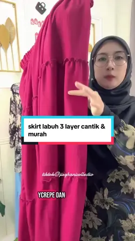 Skirt labuh SALE wehh! Senang mix & match, confirm nampak manis je😍 Stok terhad, siapa cepat dia dapat!#skirt3layers #skirtironless #skirtmurahdancantik 