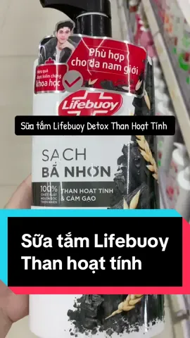 Sữa tắm Lifebuoy Detox Than Hoạt Tính  Công thức với 2 thành phần thiên nhiên, gồm Than hoạt tính thanh lọc và cám gạo, giảm mụn. - Làm sạch sâu, loại bỏ bụi bẩn ô nhiễm. - 10X bảo vệ khỏi vi khuẩn và ngăn bụi bẩn ô nhiễm. - Phân tử ion bạc làm sạch da #suatam #lifebuoy #detox #thanhoattinh #skincare #hot 