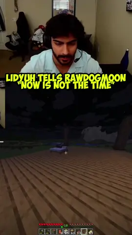 @Rawdogmoon gets excited playing Minecraft with @100T lidyuh who tells him “now is not the time” 😳 #fyp #Minecraft #twitch #streamer #foryou #gaming #duo #lidymoon #couplegoals #couple #gamer 