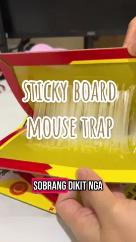 very effective talaga tong sticky board mouse trap na to #mousetrap #stickyboard #stickytrap #mousecatcher 