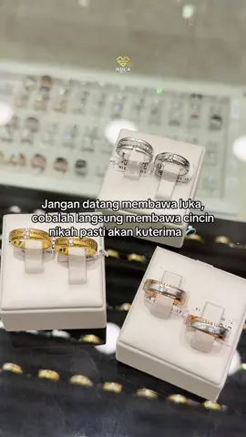 Akan kuterima dengan senang hati ❤️💍 #muliagoldpalembang #cincinnikah #weddingrings 