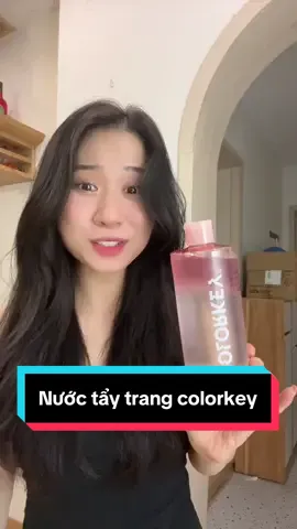 Mn thử em tẩy trang này đi, tẩy trang kiểu dịu nhẹ lành tính nên dùng khá tốt nhá #review #nuoctaytrang #colorkey #nuoctaytrangcolorkey #taytrang #xuhuong 