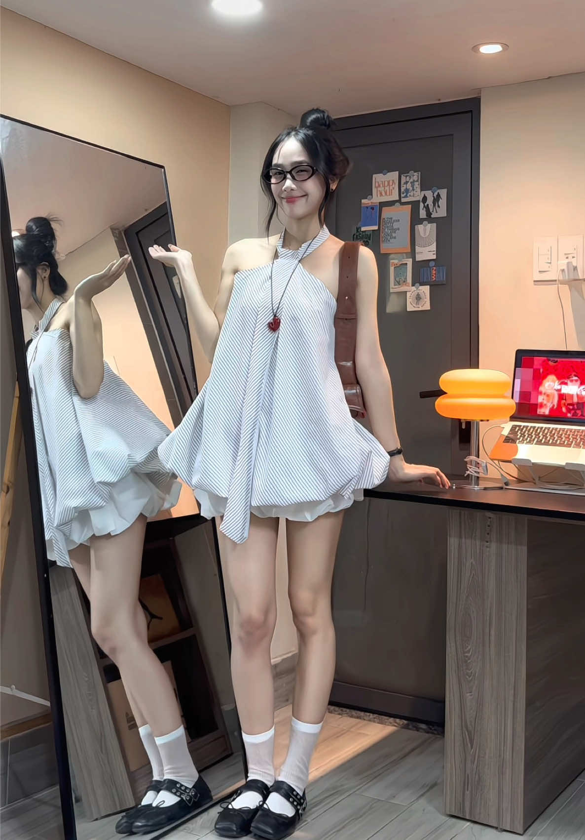 Áo cổ yếm #katia #katiaclothing #oufit #review #xh #42kgmacgi 
