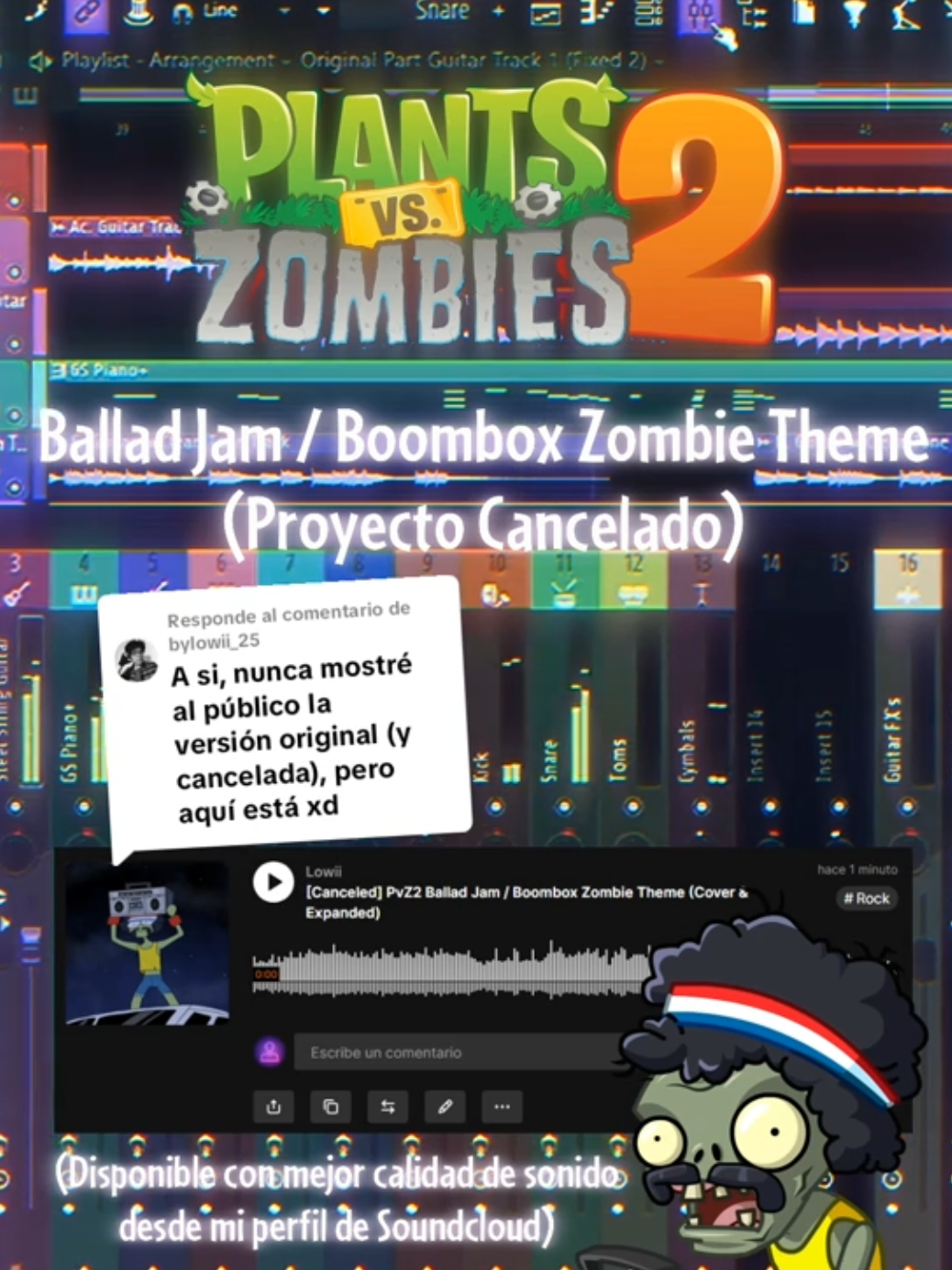 Respuesta a @bylowii_25 PvZ2 Ballad Jam / Boombox Zombie Theme (Cover Expandido) [Proyecto Cancelado] Este proyecto originalmente estaba hecho por amor al arte, pero al final se canceló porque nunca se llegó a un buen acuerdo con el guitarrista y encima se estaba retrasando mucho, aparte que ya había perdido uno de sus propósitos... pero igual decidí compartirlo de una vez a todo el público para mostrar como quedó en su etapa incompleta jaja xd #pvz #pvz2 #pvzhybrid #pvzfanart #pvzfusionupdate #fyp #fypシ゚ #fypp #foryoupage #viralvideos #paratii #editss #editvideo #pvzgw2 #fypdongggggggg #foryoupage❤️❤️ #fouryou #flstudio #daw #flstudiotips #flstudioproducer #musicproducers #musicproduction #flstudiotutorial #tutorial #soundtracks #videogame #ballad #rock #pianocover #cover #covers #covergitar #guitar #guitarcover #guitarsolo #guitartok #ballade #pop #popular #foruyou 