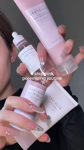 4 step pink poremizing skincare 𐙚 #skin1004 #pinkstick #pinkskincare #poremizing #peptides #saltskincare #largepores #hugepores #kbeauty #koreanskincare #aestheticskincare @SKIN1004 US 
