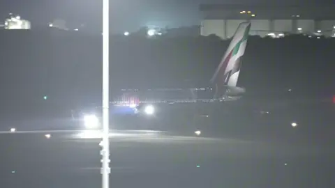 Emirates Airbus A380-800 (NBA Livery) nigh departure #aviation #airplane #geek #aircraft #viral_video #pilot #airport #plane #airbus #boeing #fypdong #fypsounds #videoviral #💫 #fyp 