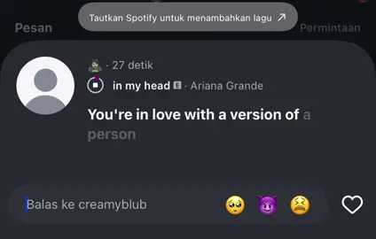 in my head - Ariana Grande #arianagrande #voicemail #fyp #relate 