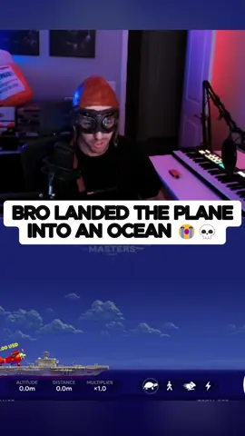 Bro landed the plane into an ocean 😭 #pilot #flight 