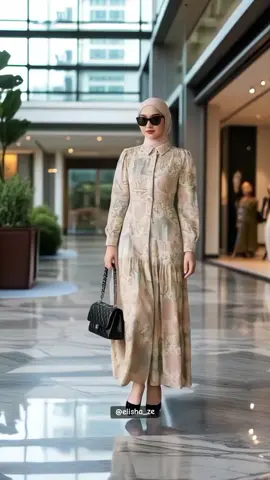 Desain manis dan elegan, cocok untuk berbagai suasana #dress #dresselegant #busanamuslim #OOTD #ootdhijabsimple 