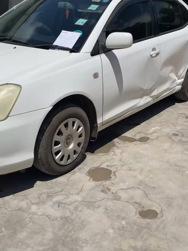 Left side damage? Not anymore. Restored with precision and care.#panelbeating #transformation #spraypaint #beforeandafter #northernauto #car #fyp #zimbabwe #harare