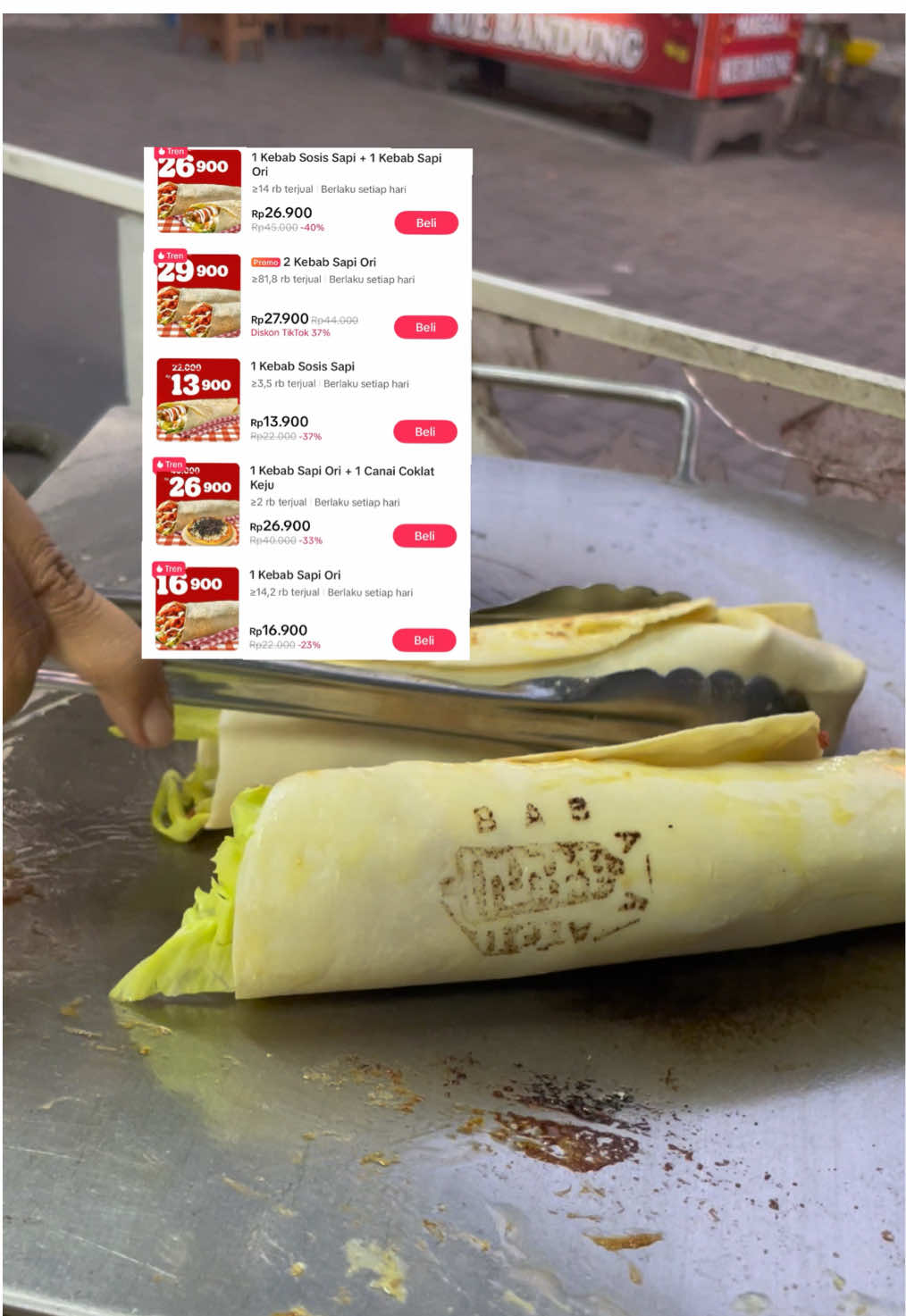 Punya sisa saldo 20 ribuan bisa beli jajan kebab dong pake promo tiktok dapat 2 lagi ‼️ klik lokasi aja buat klaim voucher nya 🥰 #kebabbabarafi #babarafi #babarafiofficial #kebabturki #kebabturkibabarafi #tlogosari #tlogosarisemarang #kulinertlogosari #ttpetualangnewbie #jelajahbegah #promotiktok #semarang #fyppppppppppppppppppppppp 