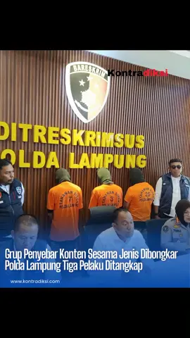 Tim Direktorat Reserse Kriminal Khusus (Ditreskrimsus) Polda Lampung, berhasil membongkar grup di media sosial Facebook Gay Lampung dan Gay Bandar Lampung, yang menyebarkan konten sesama jenis atau gay. Direktur Reserse Kriminal Khusus Polda Lampung, Kombes Derry Agung Wijaya mengatakan, dari pengungkapan tersebut, pihaknya berhasil menangkap tiga pelaku yang terlibat mempromosikan dan menyebarkan di media sosial Facebook di wilayah Lampung. 