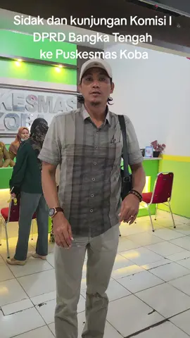 sidak dan kunjungan komisi I DPRD Bangka Tengah ke Puskesmas Koba. Salah satu fungsi kami sebagai anggota dewan dalam menyerap aspirasi masyarakat untuk melakukan pengawasan dalam pelayanan kesehatan untuk masyarakat.
