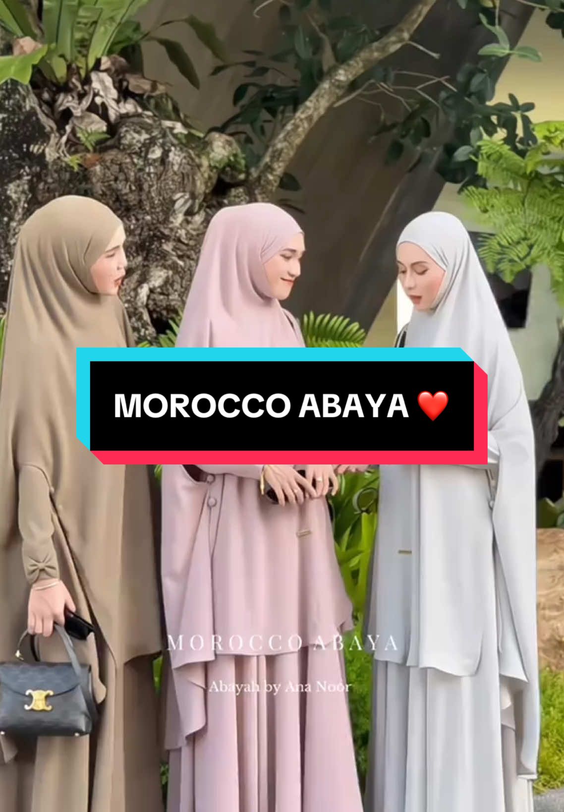 Morocco Abaya ❤️ #setabayakhimar #niqabismalaysia #khimarlabuh #abayagirls #abayafashion #niqabis #ootdmuslimah 