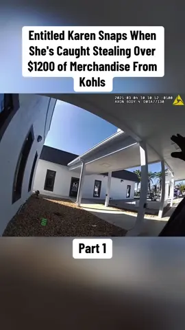 Entitled Karen Snaps When She's Caught Stealing Over $1200 of Merchandise From Kohls Part 1#cops #copsoftiktok #policek9 #policeofficer #policeoftiktok #911 #911calls 