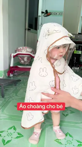 Áo choàng cho bé yêu đi đâu cũng tiện che chắn bụi#aochoangchobe #aochongnang #aokhoacchongnang 