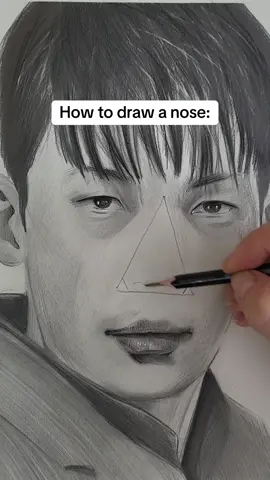 How to draw a nose of policeman from Squidgame- Aneta Jabłońska #howtodraw #drawingtutorial #pencildrawing 
