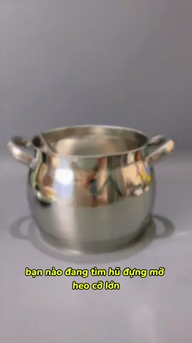 Hũ đựng mỡ inox cao cấp, tặng kèm muỗngg và lưới lọc tiện lợi #mingiadung #hudungmo #hudungmolon #hudungmoinox #hudungmoheo 