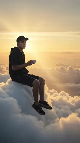 ☁️ Ngopi Santai di Atas Awan? Bisa Banget! ☕✨ Kadang hidup butuh jeda, bukan karena lelah… tapi karena pengen ngopi sambil liat dunia dari atas awan. #NgopiDiAwan #SunsetVibes #CloudChillin #SantaiDulu #EstetikAnjir #VibesnyaDapet  #AI  #gemini  #chatgpt  #promt  #fyp  Buatan AI 💯.