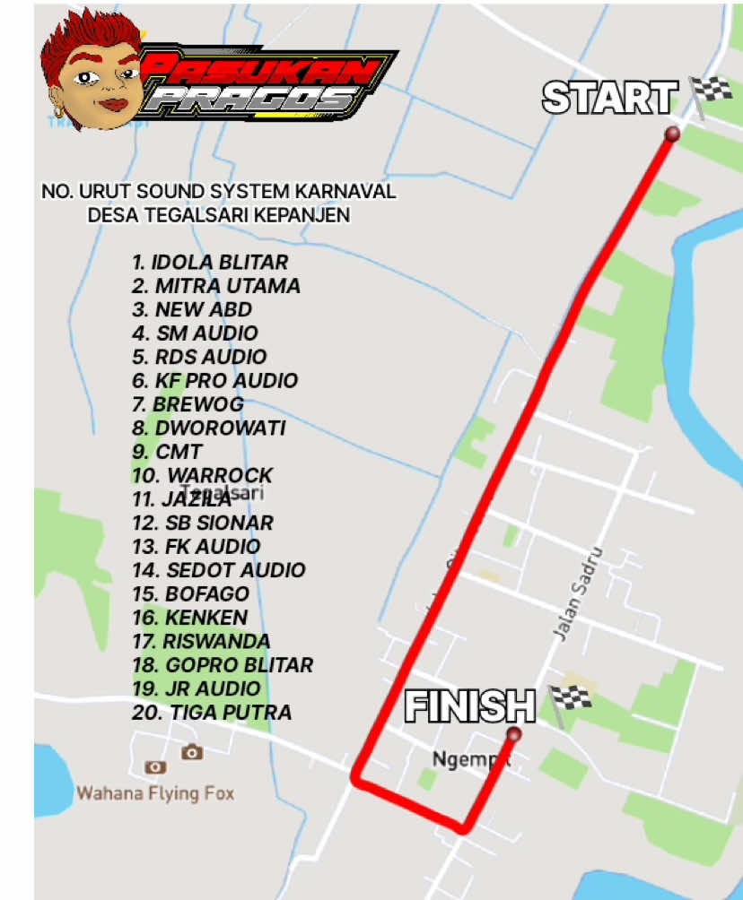 RUTE & URUTAN SOUND sudah ditentukan 🏁 🤙😳 #karnavaltegalsari #tegalsarikepanjen #CapCut #fypシ #4u #zyxcba #bofagoaudioblitar #linggarjati #soundmalangselatan #riswandatheradiatorkingofmalang #brewog_audio #jazila #sedot #warrockaudio 