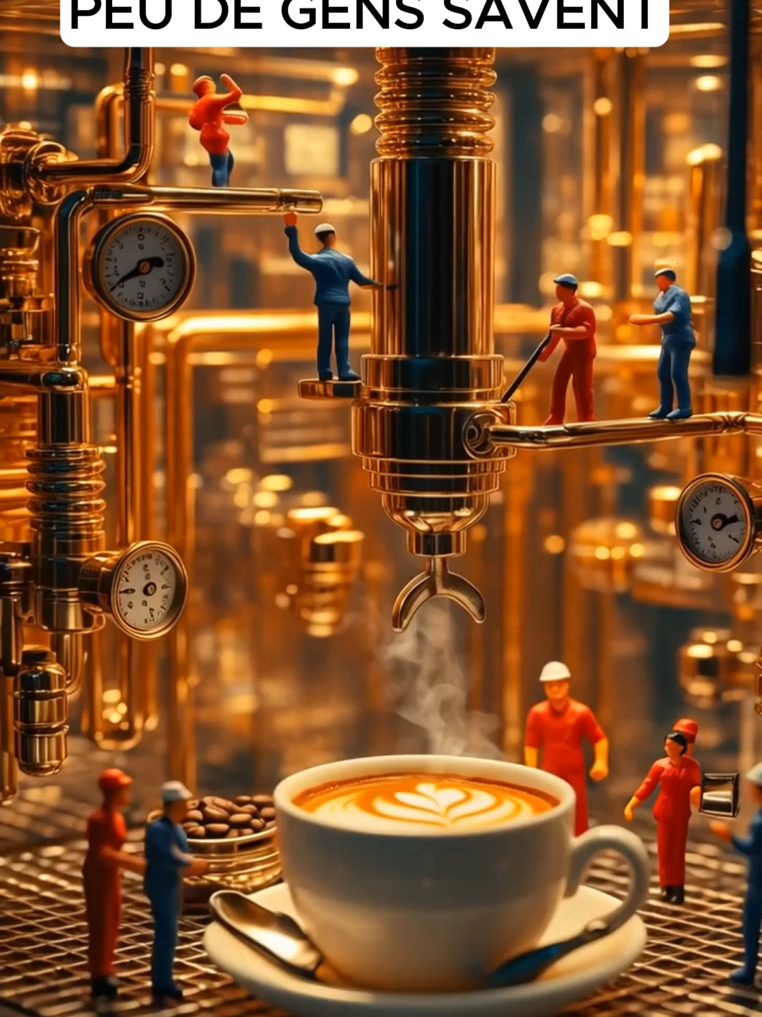 Et si votre machine à café abritait une mini-usine secrète ? Plongez dans ce monde miniature où des ouvriers d’1 cm s’activent pour préparer votre espresso parfait ☕🔧 🛠️ Animation en stop-motion CGI — tiny workers, grosse ambiance. ➡️ Like si toi aussi tu veux vivre dans ce monde-là 🪄 #TinyWorkers #Microworld #StopMotionStyle #EspressoMachine #CGIshort  #MiniatureWorld #CreativeTikTok #WorldInMiniature #IA #AI #AIArt #TikTokTrends2025